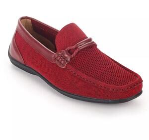Aston Marc WALK-02 Shoes Men's Size 10 Red Mesh Slip On Casual Driving Loafers